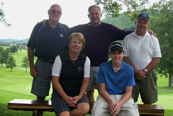 Back: John Heffner (Seniors), Mark Young (Men), Dave Kolar (Super Seniors)
Front: Sue Held (Ladies), Dakota Ruef (Juniors)